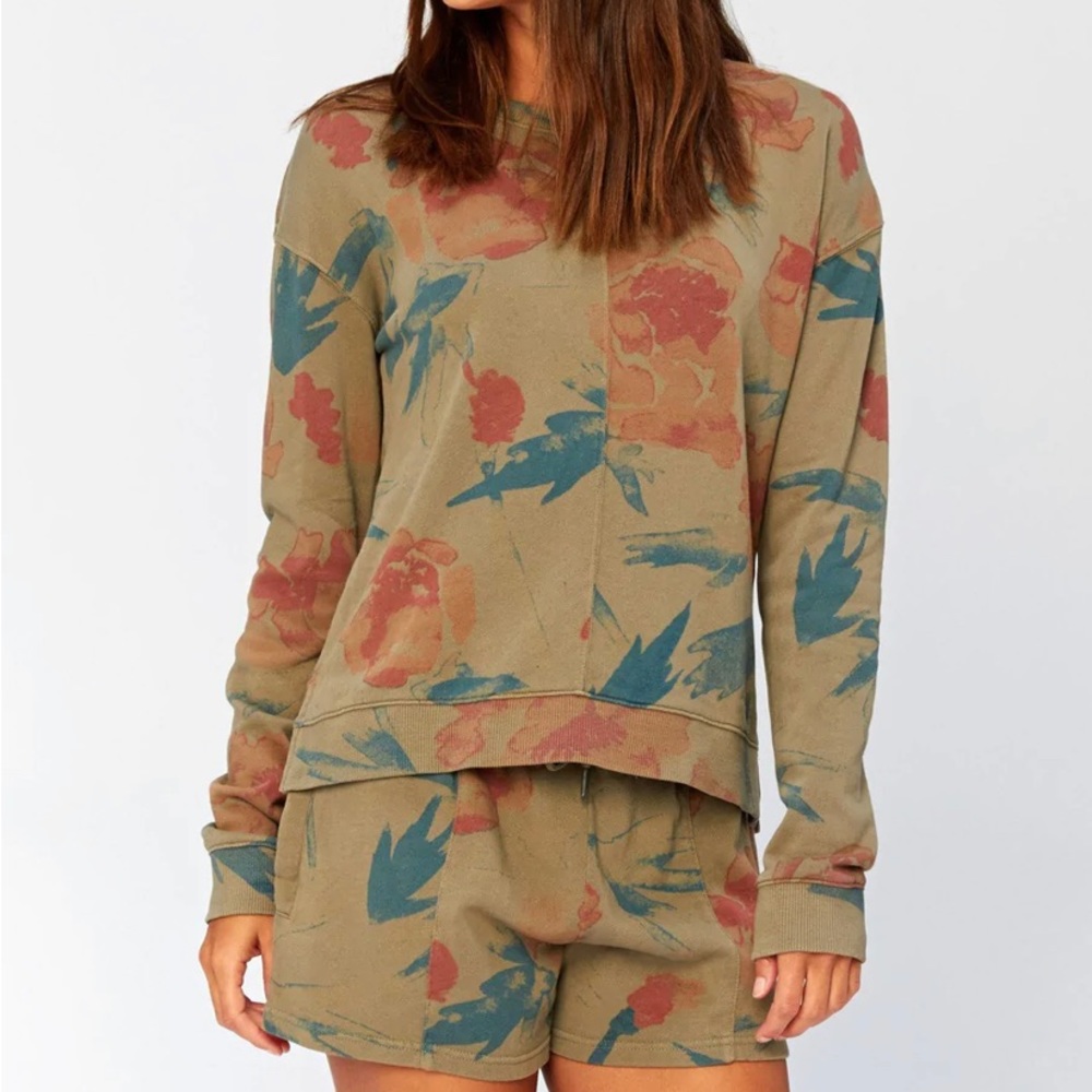 Threads 4 Thought dulce floral terry lounge set 2pc